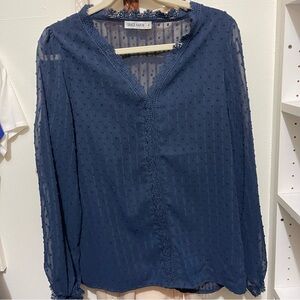 Grace Karin Blouse Winter Navy